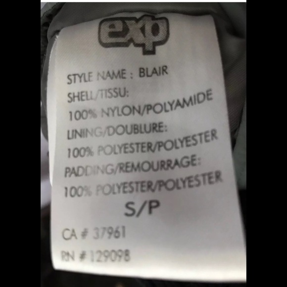 EXP Exposure Project snow bib gray child’s small - Picture 2 of 8